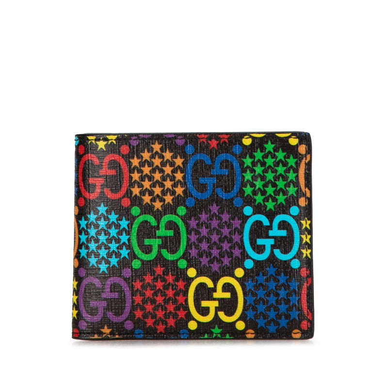 Gucci PVC GG Psychedelic Bifold Wallet 601089 in Great Condition