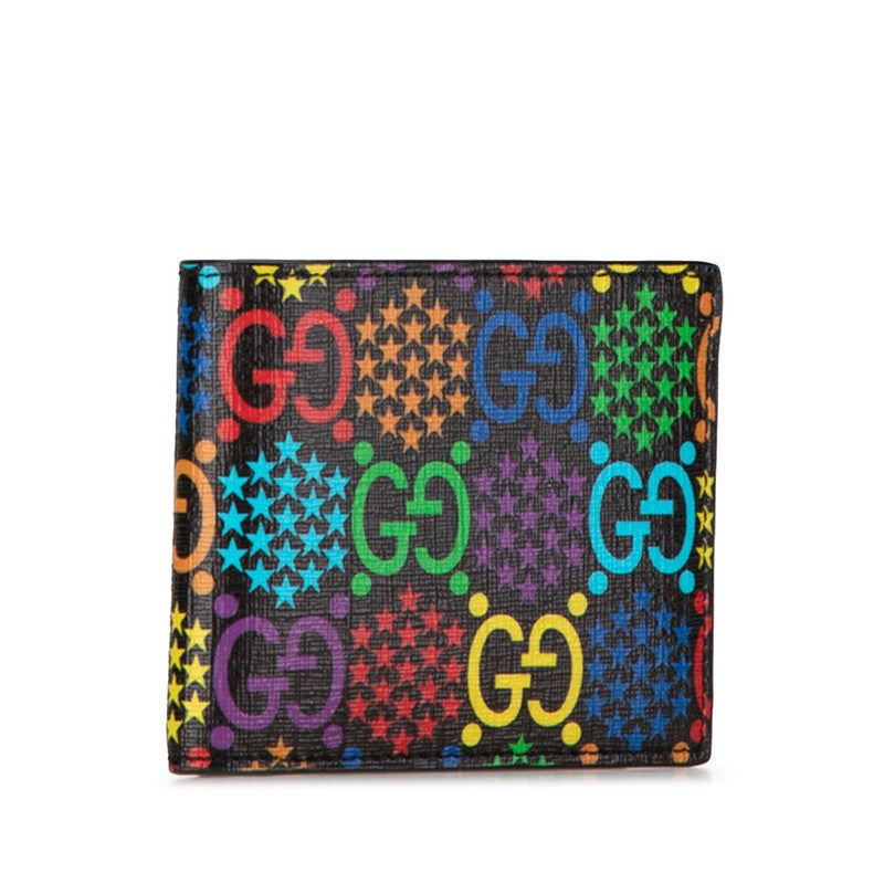 Gucci PVC GG Psychedelic Bifold Wallet 601089 in Great Condition