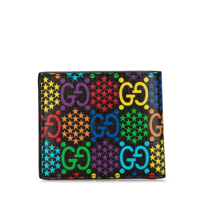 Gucci PVC GG Psychedelic Bifold Wallet 601089 in Great Condition