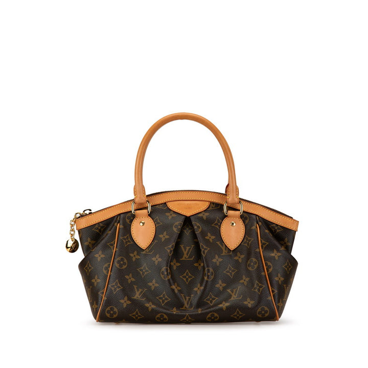 Louis Vuitton Tivoli PM Handbag M40143 Brown PVC Leather