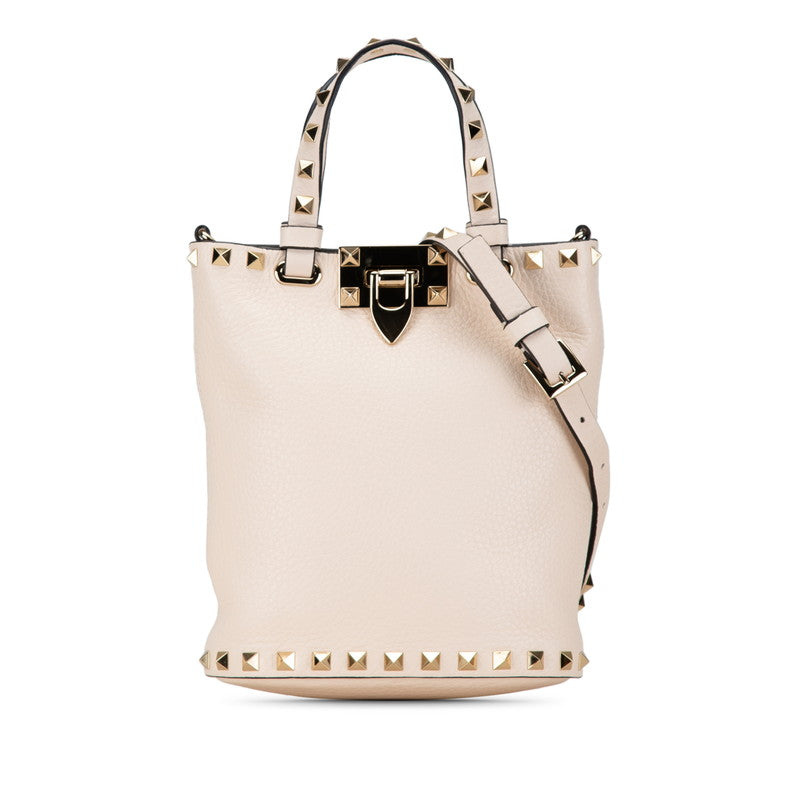 Valentino Rockstuds Mini Leather Tote Bag