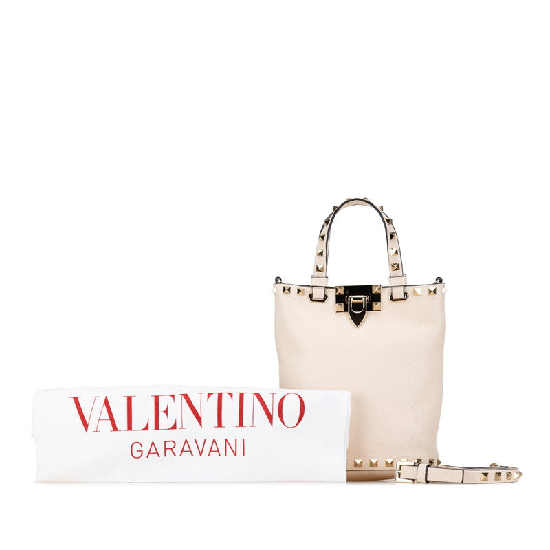 Valentino Rockstuds Mini Leather Tote Bag