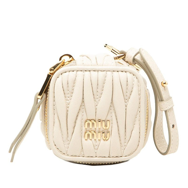 Miu Miu Matelasse Leather Bag Charm