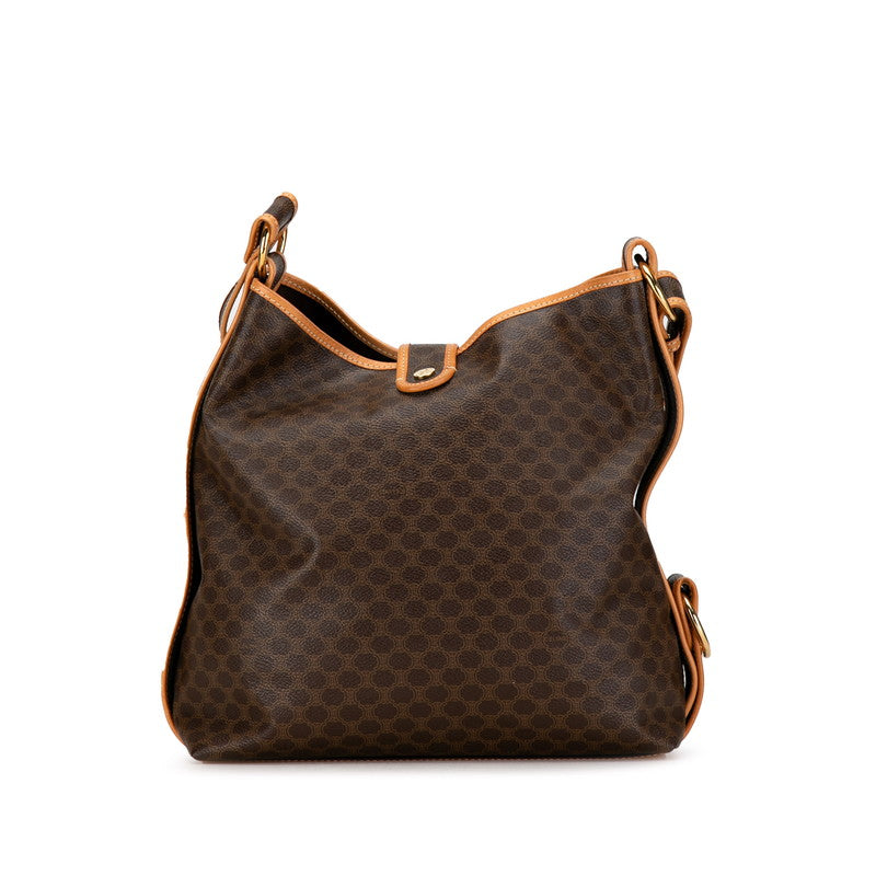 Celine Macadam Brown PVC Leather Shoulder Bag