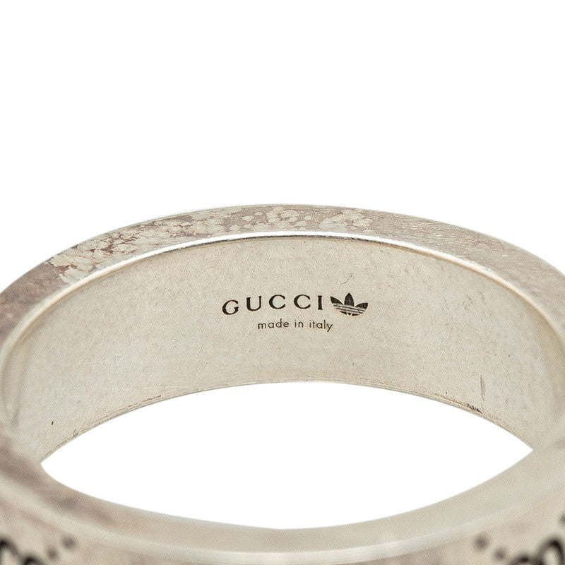 Gucci x Adidas Silver Engraving Ring