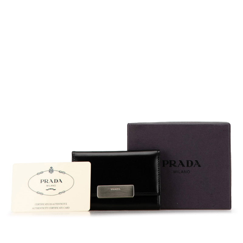 Prada Leather Key Case M222C in Very Good Condition