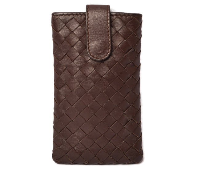 Bottega Veneta Multi-Case Intrecciato Dark Brown in Great Condition