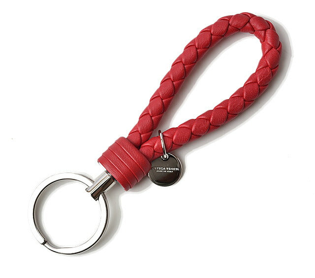 Bottega Veneta Nappa Keyring Red