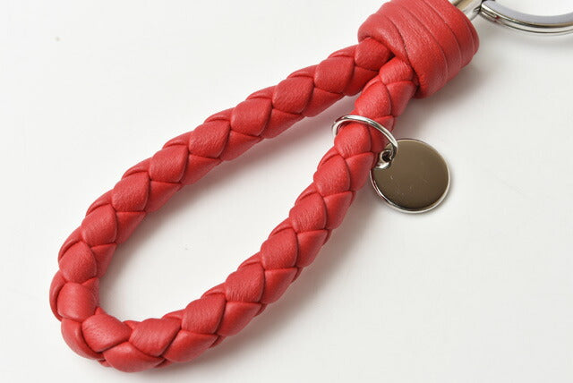 Bottega Veneta Nappa Keyring Red