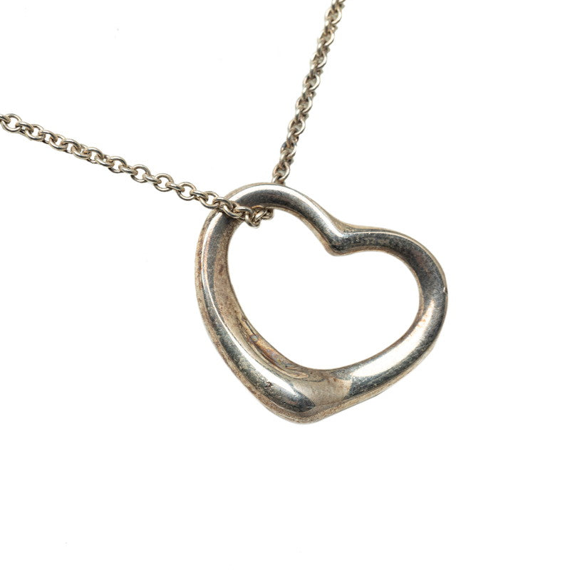 Tiffany & Co Open Heart Silver Necklace