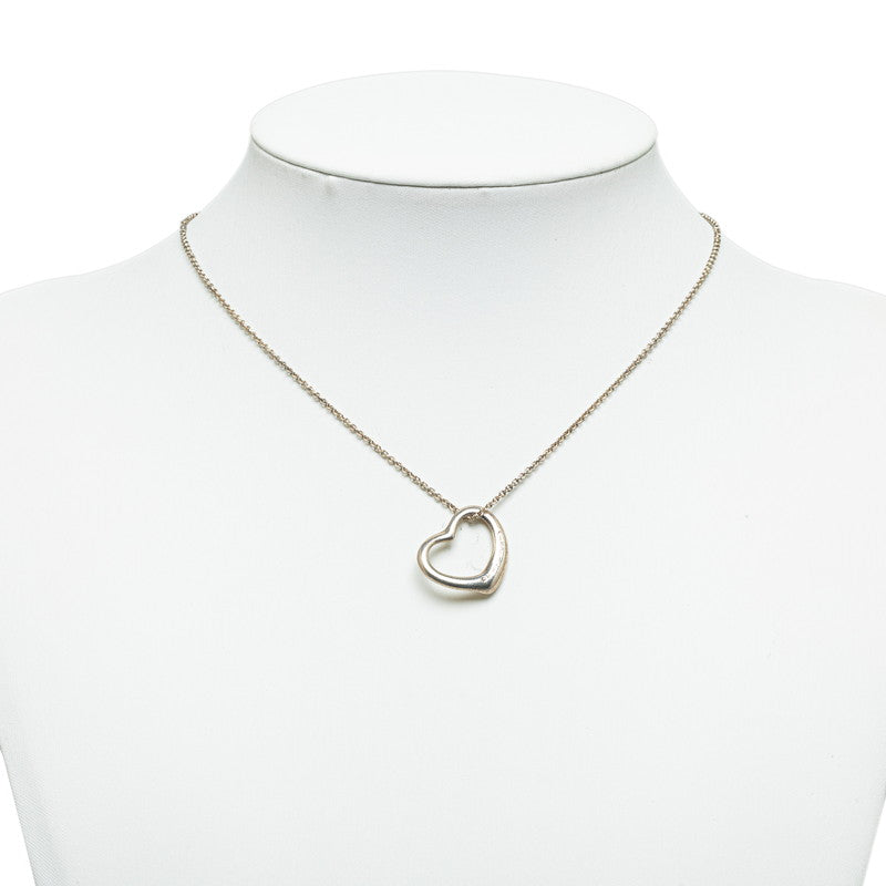 Tiffany & Co Open Heart Silver Necklace