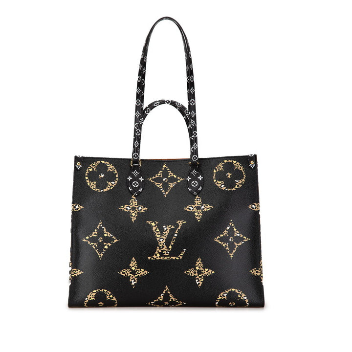 Louis Vuitton Monogram Giant Jungle OnTheGo GM Tote Bag M44674 in Great Condition