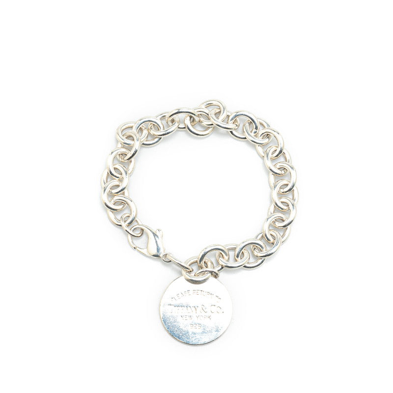 Tiffany & Co Silver Round Tag Bracelet