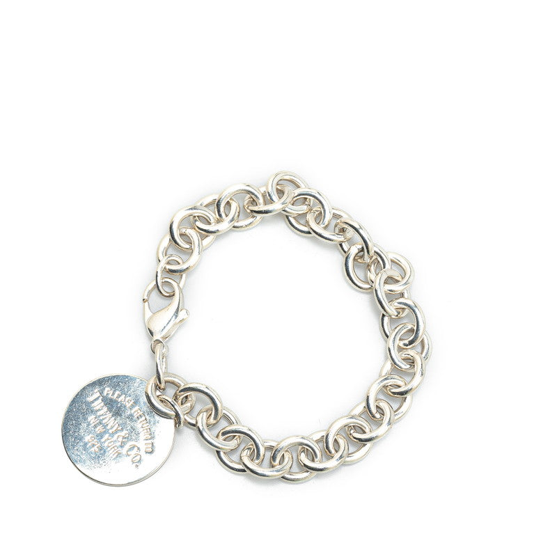 Tiffany & Co Silver Round Tag Bracelet