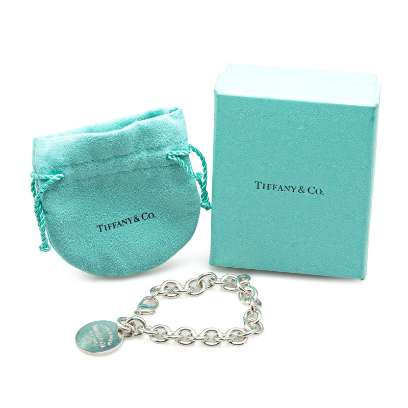 Tiffany & Co Silver Round Tag Bracelet