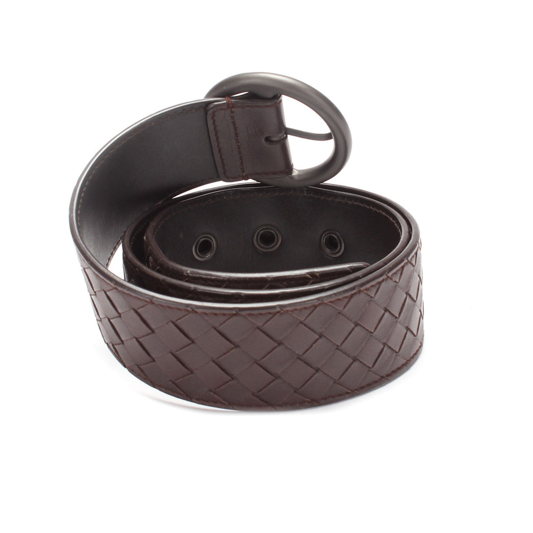 Intrecciato Leather Belt