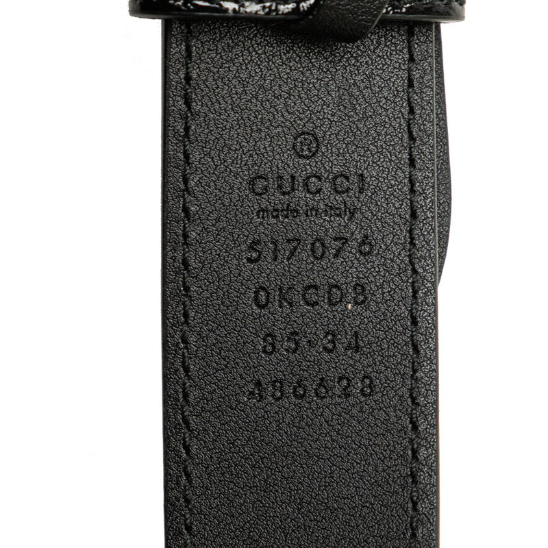 Gucci Suede Patent Leather Web Ophidia Waist Belt Bag 517076