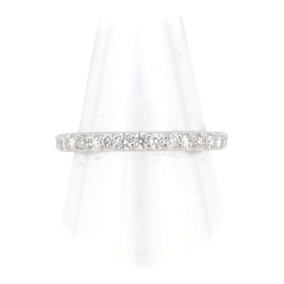 Ponte Vecchio Diamond Half Eternity Ring 0.35CT K18WG 8 in Great Condition