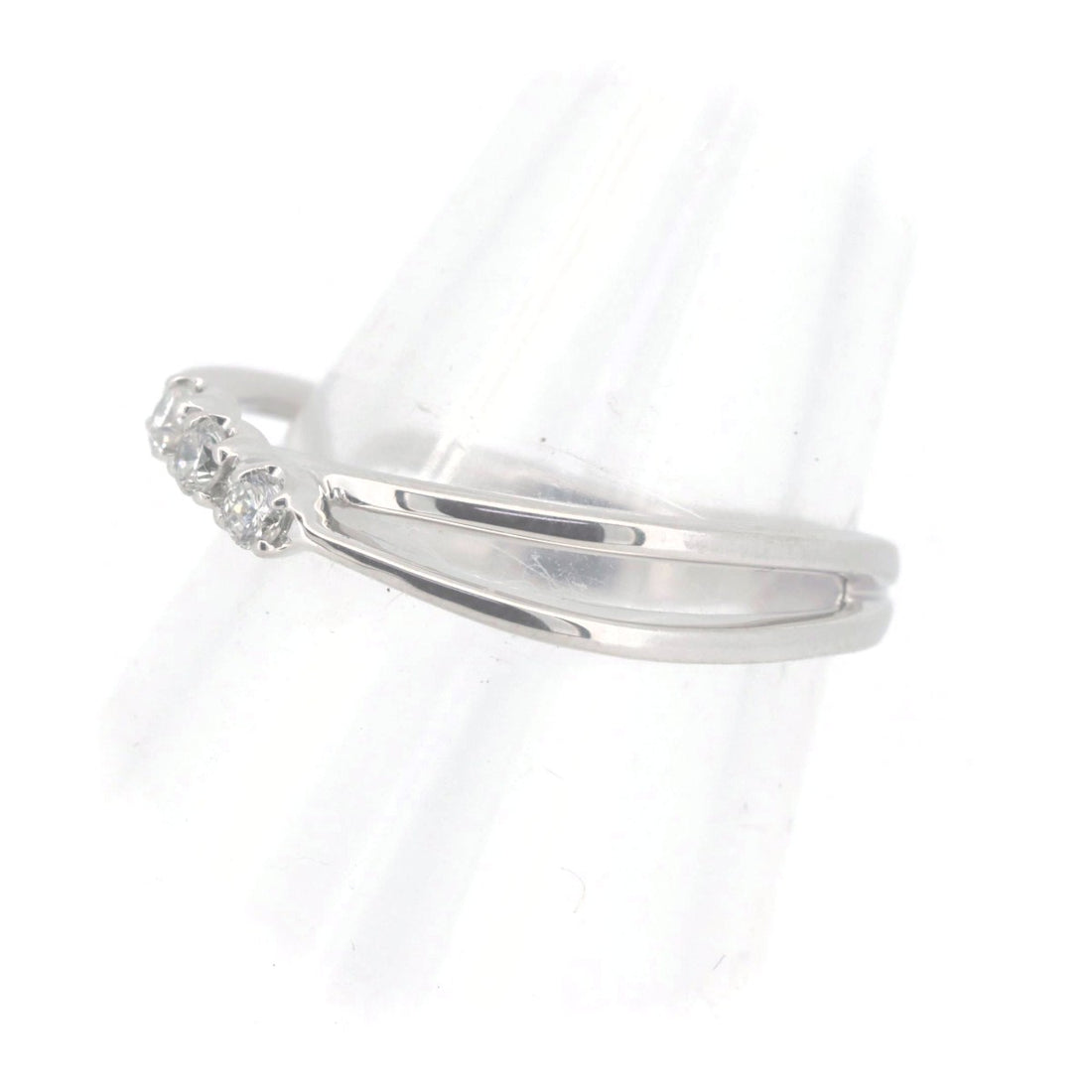 Siren Azurro Diamond Ring 0.10CT K10WG 9 in Great Condition