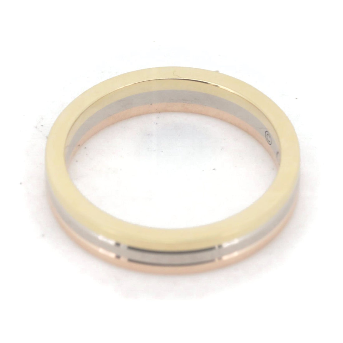 Cartier Vendome Ring K18YG/K18WG/K18PG Size 8 in Great Condition