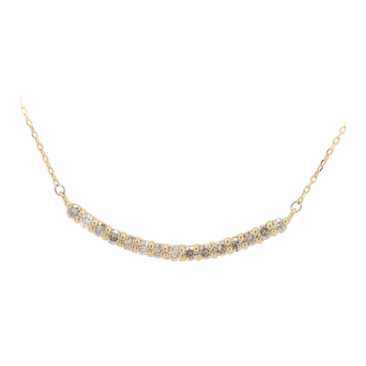 Pre-owned GSTV Diamond Necklace 0.30CT K18YG Yellow Gold in Great Condition