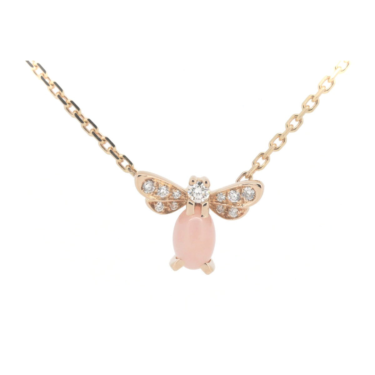 Chaumet K18PG Opal Diamond Necklace in Great Condition