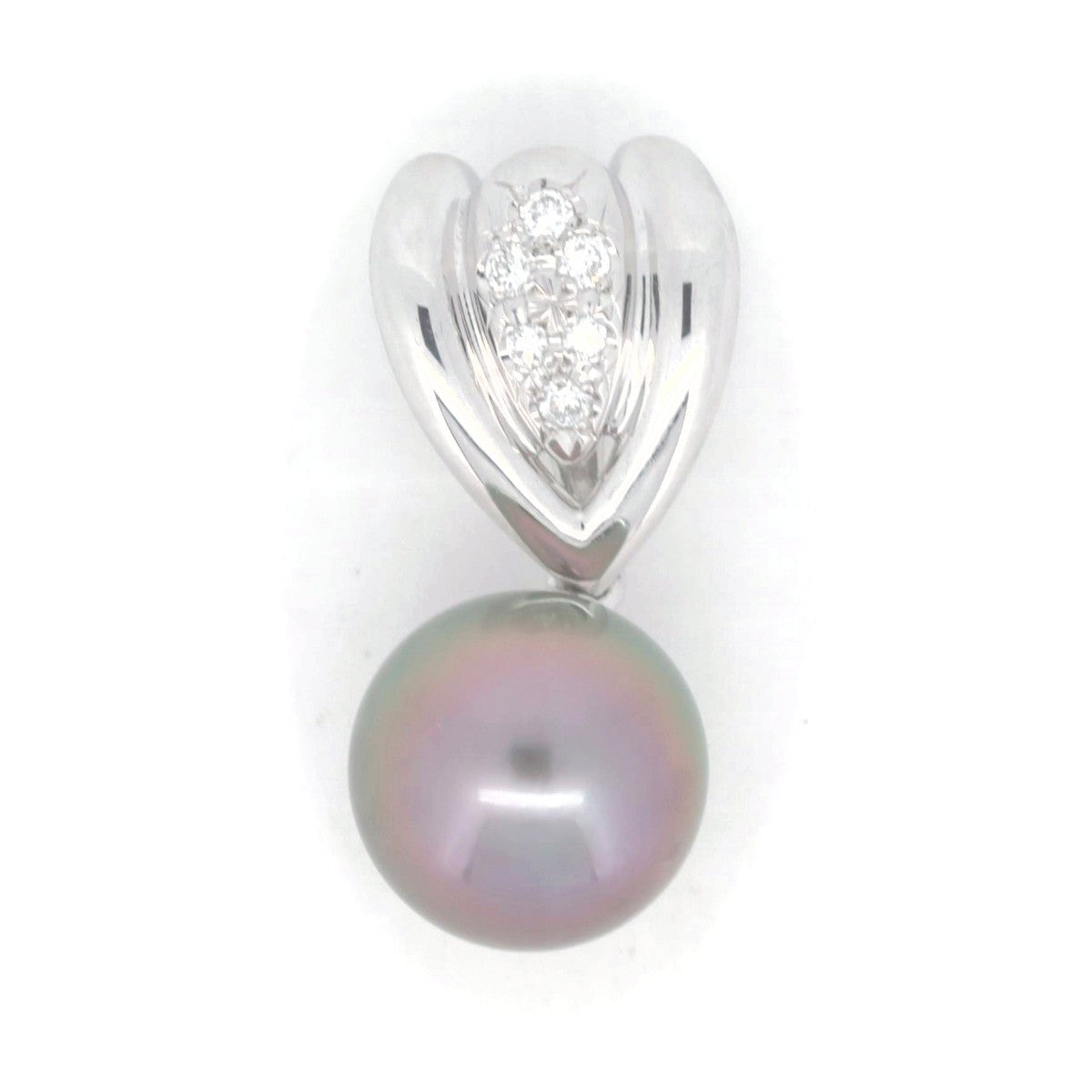 Tasaki Pearl Diamond Pendant PT900 Platinum in Great Condition