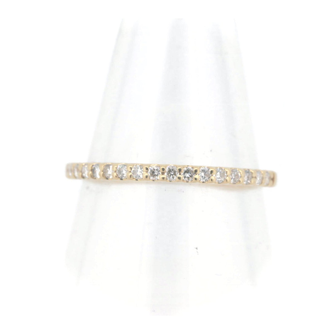 Ponte Vecchio Half Eternity Diamond Ring 0.14CT K18YG 9 in Great Condition