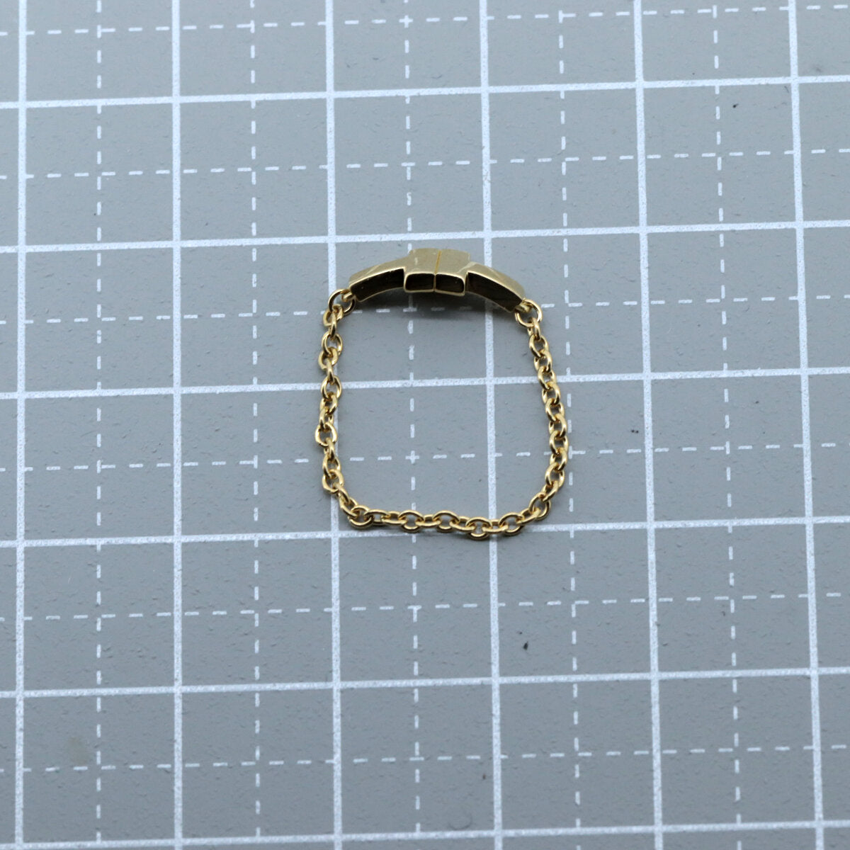 Tiffany & Co T-TWO Ring K18 Yellow Gold Size 11 in Great Condition