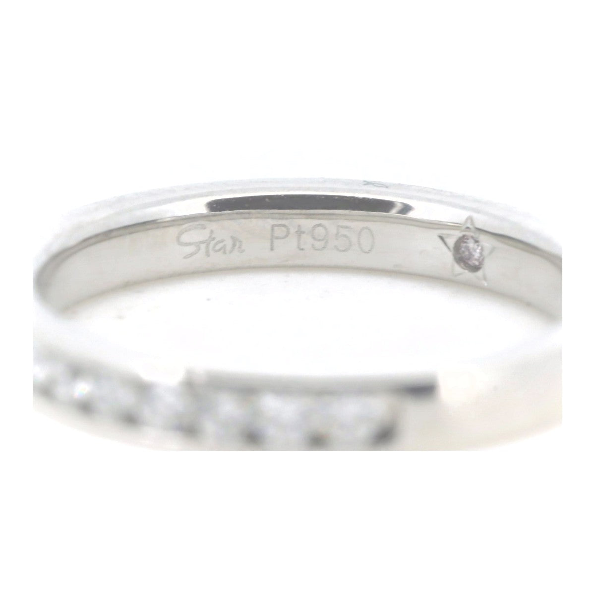 PT950 Platinum Half Eternity Diamond Ring 0.28CT Size 7 in Great Condition