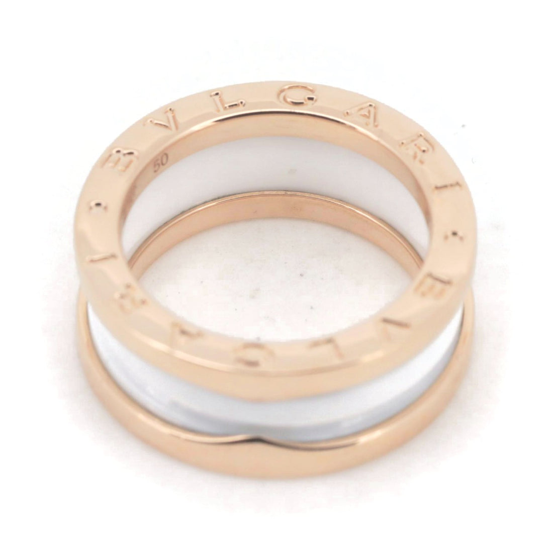 Bvlgari B-Zero1 Ceramic K18PG 10 Ring