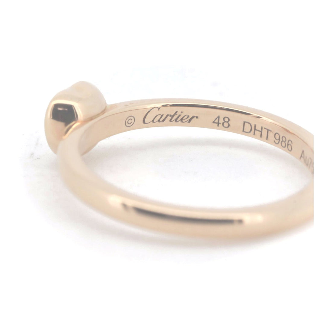 Cartier Diamants Légers Diamond Ring K18PG Size 8 in Great Condition