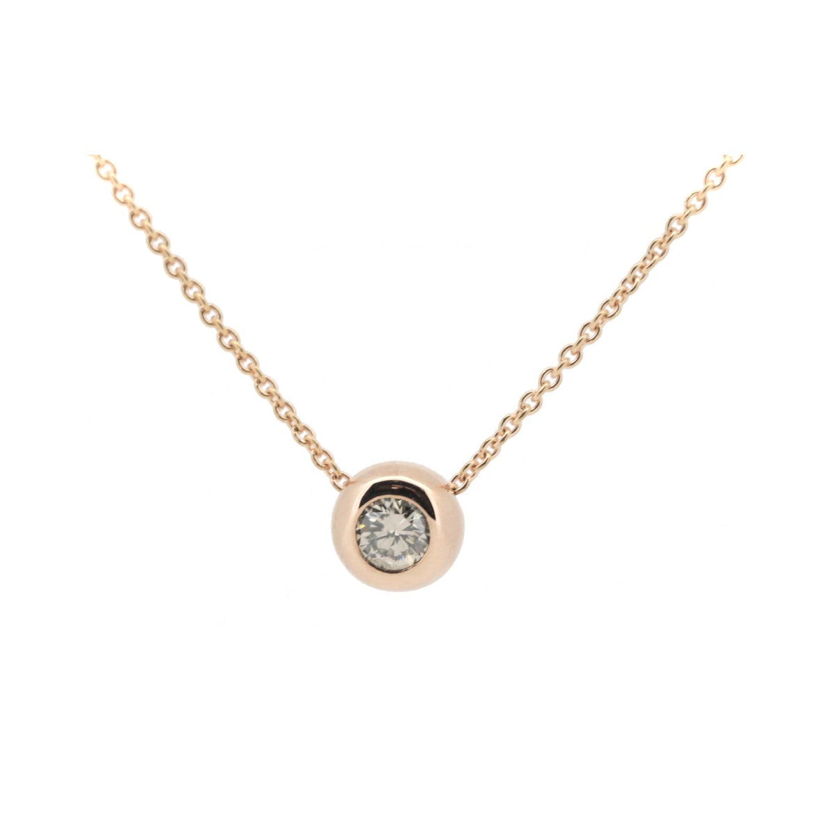 Veretta Ottava Diamond Necklace 0.20ct K18PG Pink Gold