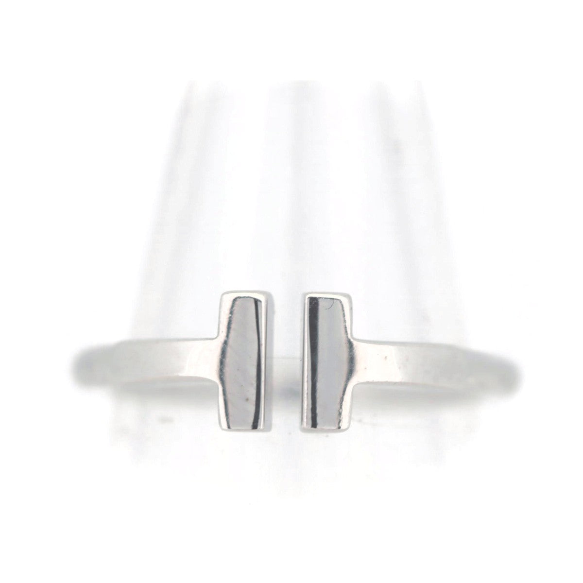 Tiffany T Wire Ring 18K White Gold Size 7.5