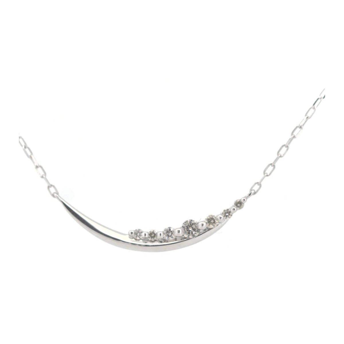 Pre-owned 4℃ Diamond Necklace K18WG White Gold in Great Condition