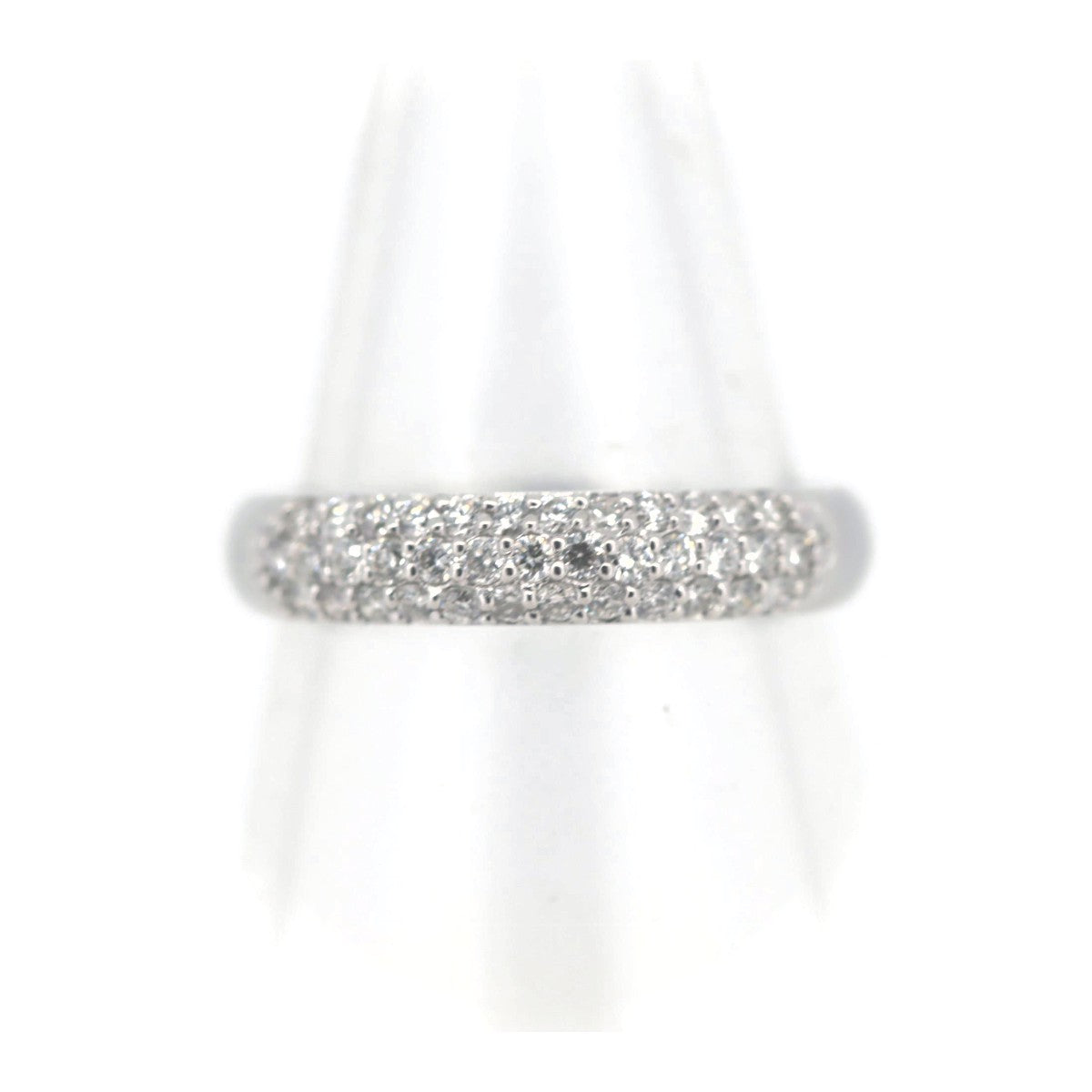 Ponte Vecchio Diamond Pave Ring 0.40ct K18WG 11号 in Great Condition