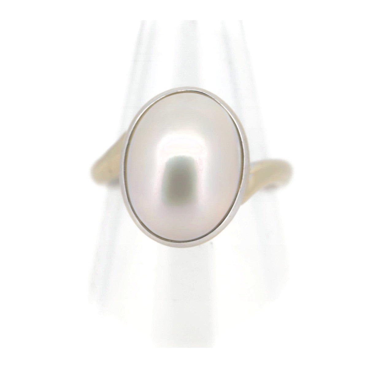 Tasaki Mabe Pearl Ring K18WG 11 in Great Condition