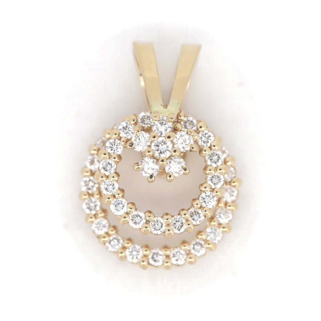 Waltham Diamond Pendant Swing K18YG Yellow Gold