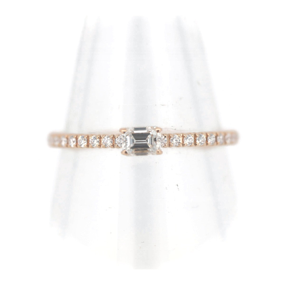 Cartier K18PG Pink Gold Diamond Ring Size 11 in Great Condition