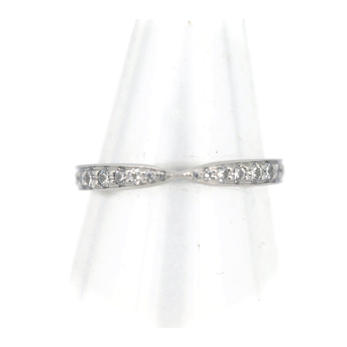 Tiffany & Co Platinum Diamond Harmony Ring Size 9 in Great Condition