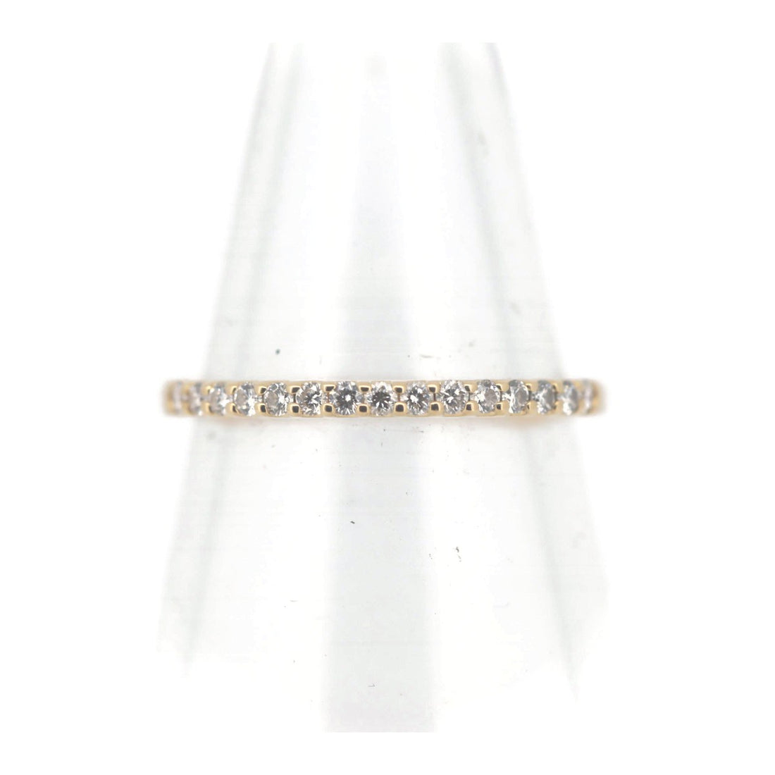 Vendome Aoyama Diamond Half Eternity Ring 0.14ct K18YG 9 in Great Condition