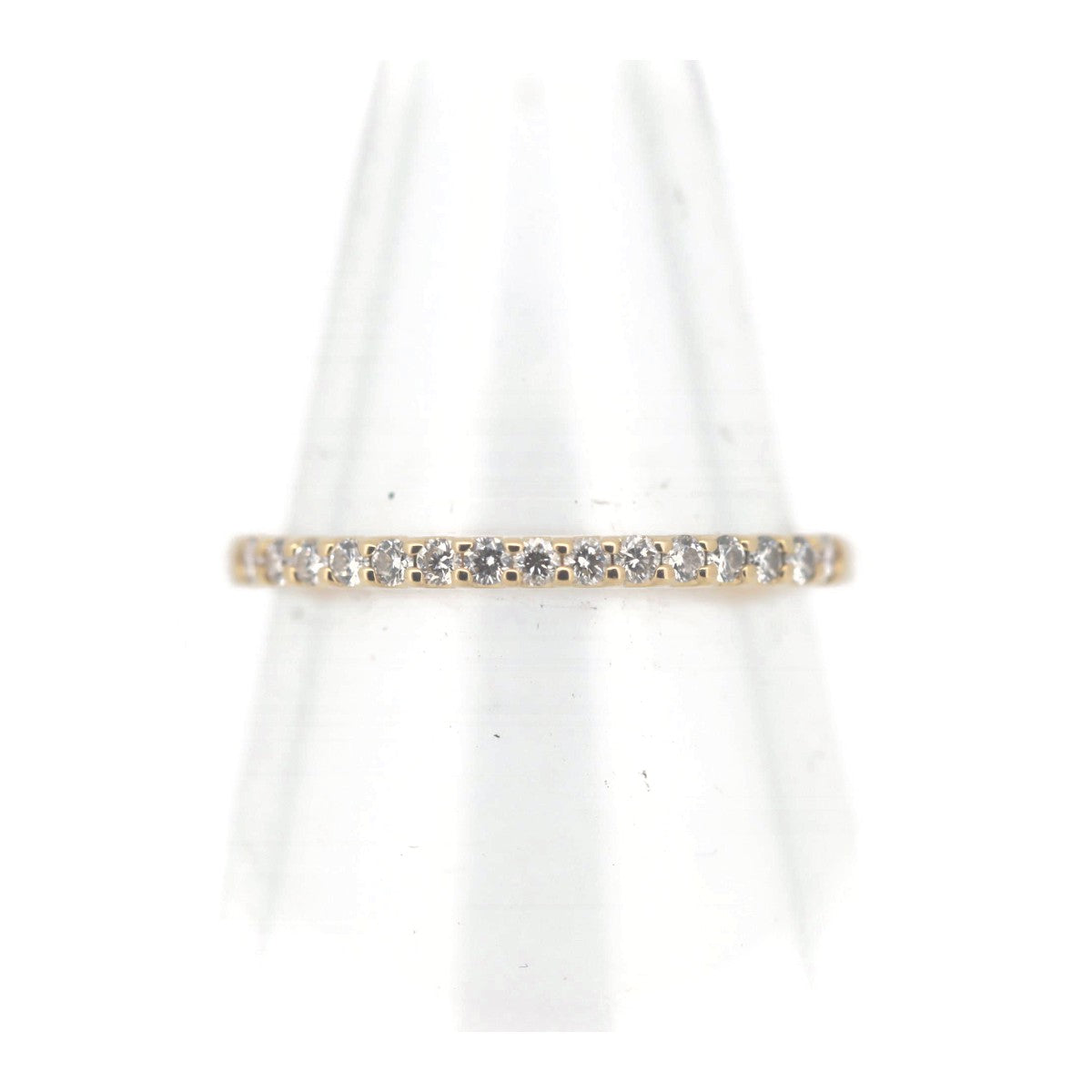 Vendome Aoyama Diamond Half Eternity Ring 0.14ct K18YG 9 in Great Condition