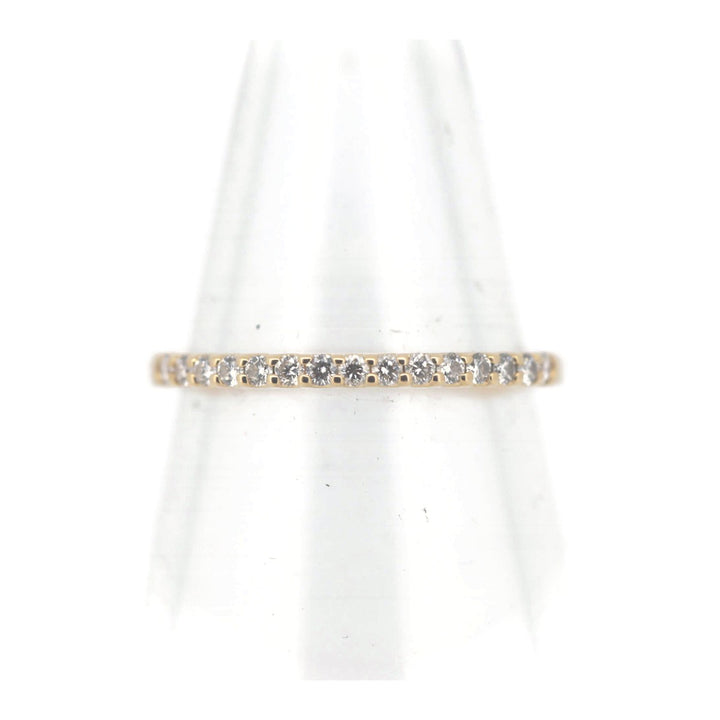 Vendome Aoyama Diamond Half Eternity Ring 0.14ct K18YG 9 in Great Condition