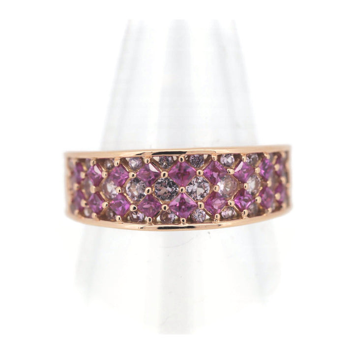 Pre-owned K18PG Pink Sapphire Ring 1.40ct Size 12.5