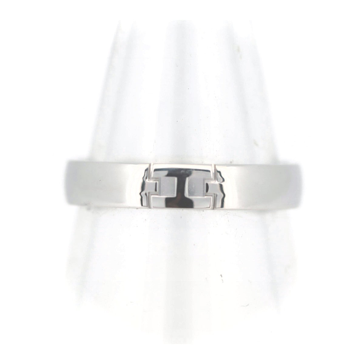 Hermes Ever Hercules Ring 9 K18WG White Gold in Great Condition