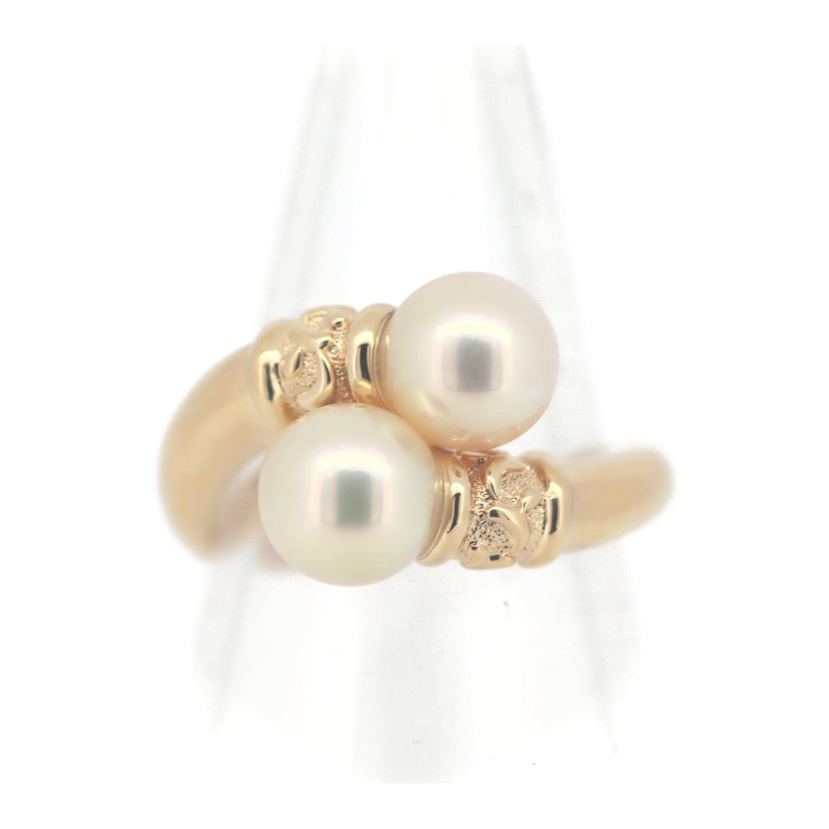 Tasaki K18YG Yellow Gold Pearl Ring Size 11 in Great Condition