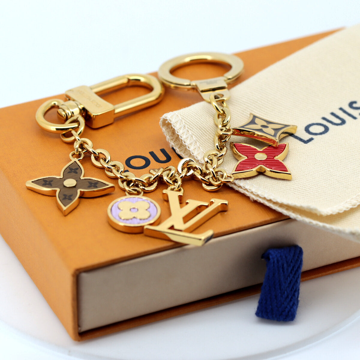 Louis Vuitton Bag Charm Keychain M00540 Gold