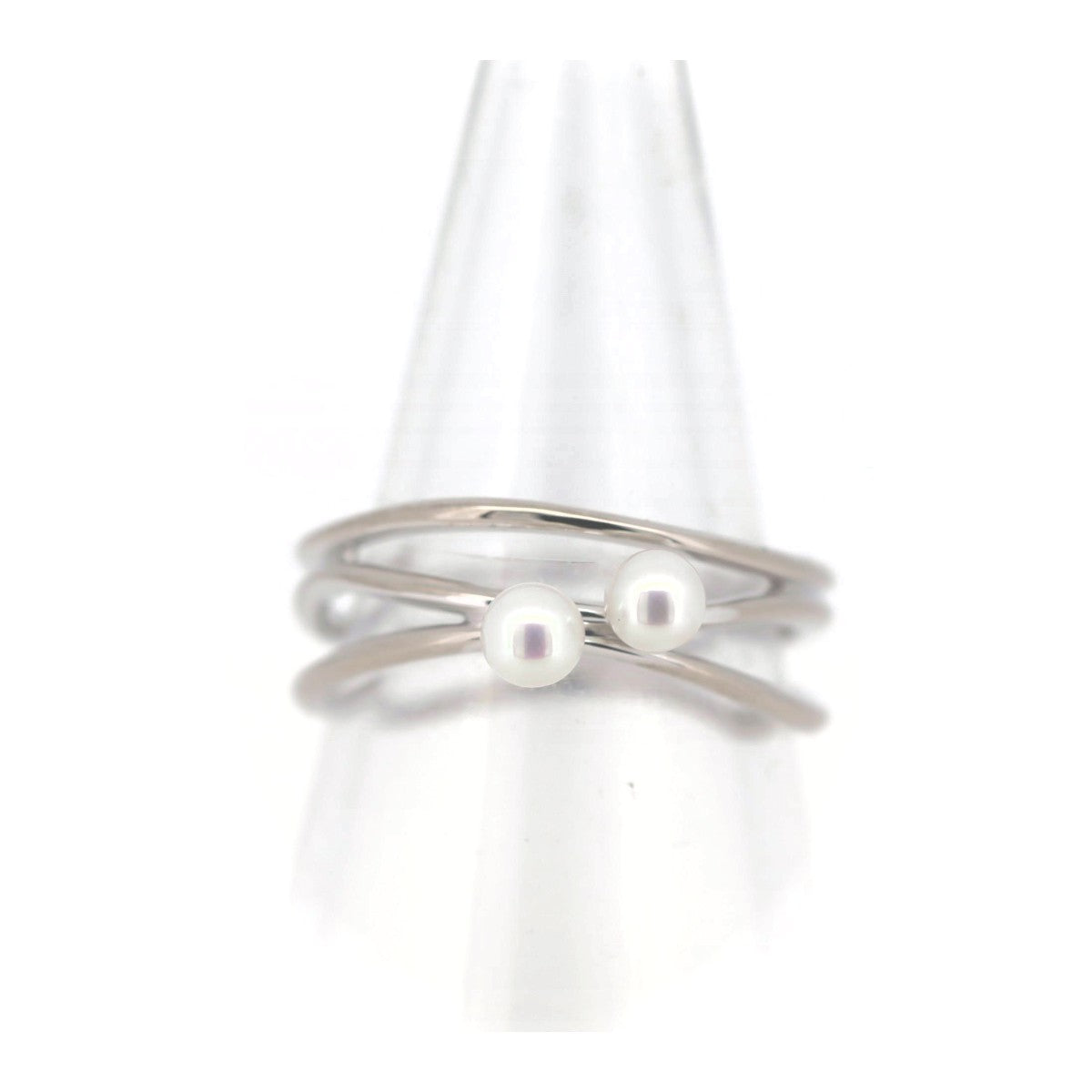 Tasaki Baby Pearl Ring K18WG 13号 3.7mm