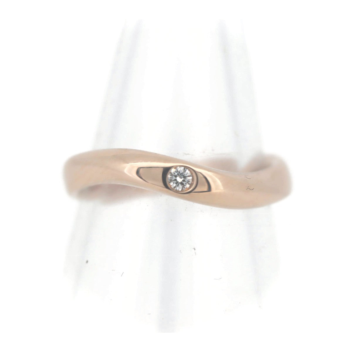 Pre-owned 4°C Diamond Ring K18PG Pink Gold Size 10 in Great Condition