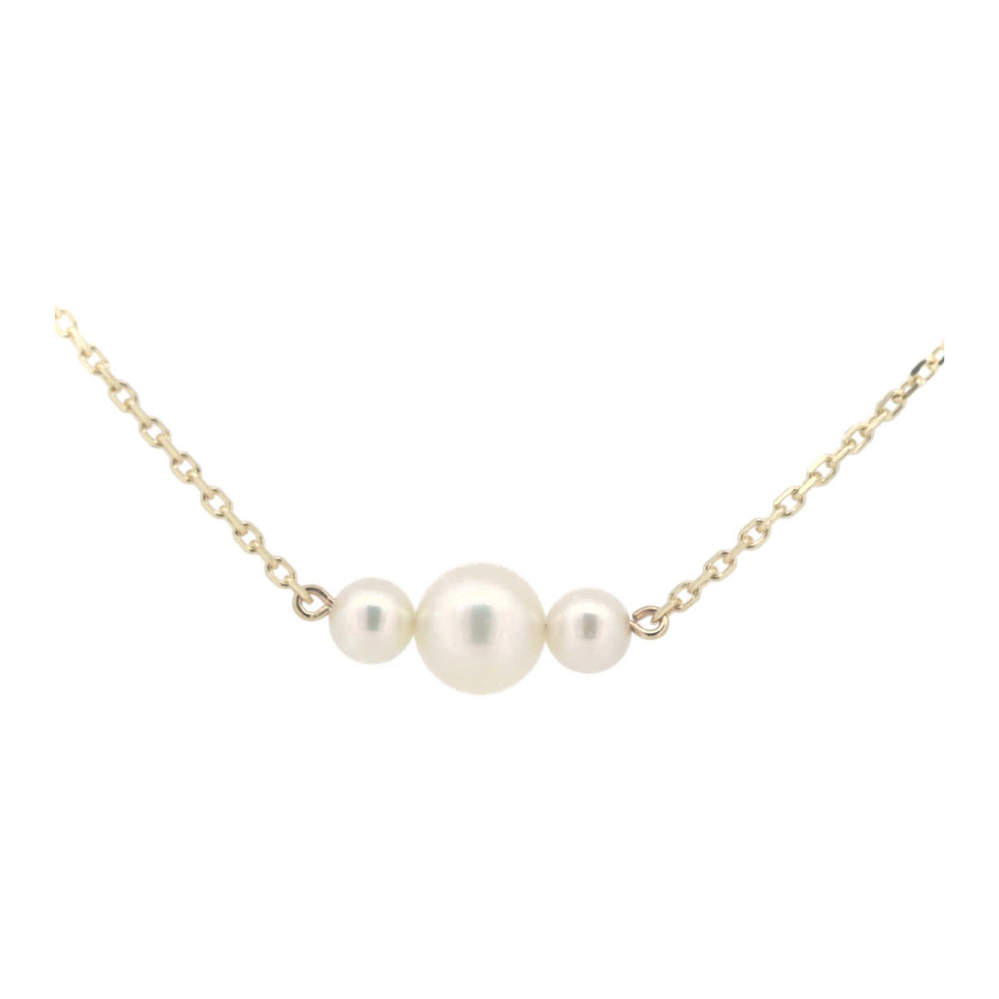 Mikimoto K14YG Yellow Gold 6.1mm Pearl Necklace in Great Condition